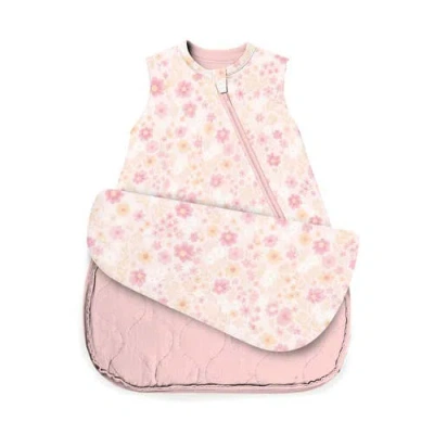 Gunamuna Unisex Baby Transitional Swaddle Sleep Sack, Easy Diaper Changes, 1.0 Tog In Pink