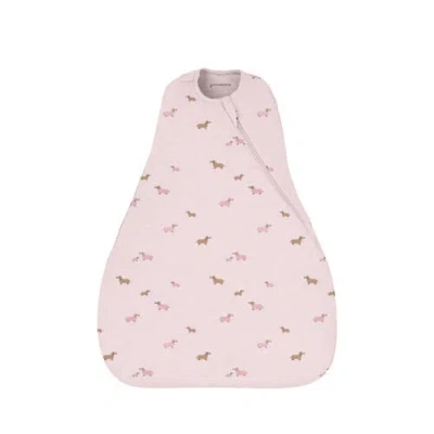 Gunamuna Unisex Baby Transitional Swaddle Sleep Sack, Easy Diaper Changes, 1.0 Tog In Pink