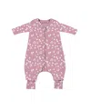 Gunamuna Unisex Long Sleeve Footie Sleep Bag Duvet 1.0 Tog - Baby In Pink