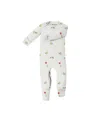 Gunamuna Unisex Romper Footie Convertible Pajama - Baby In White