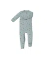 Gunamuna Unisex Romper Footie Convertible Pajama - Baby In Blue