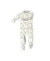 Gunamuna Unisex Romper Footie Convertible Pajama - Baby In Gray