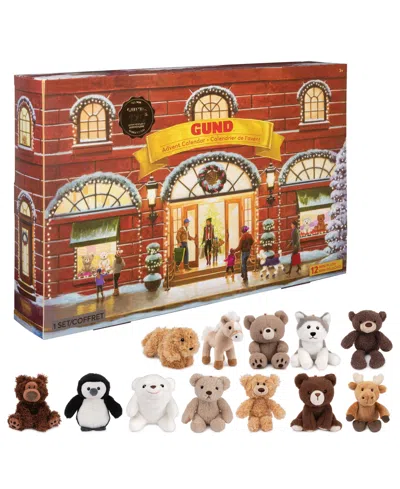 Gund Kids' 12-day Surprise Plush Advent Calendar In Multi Color