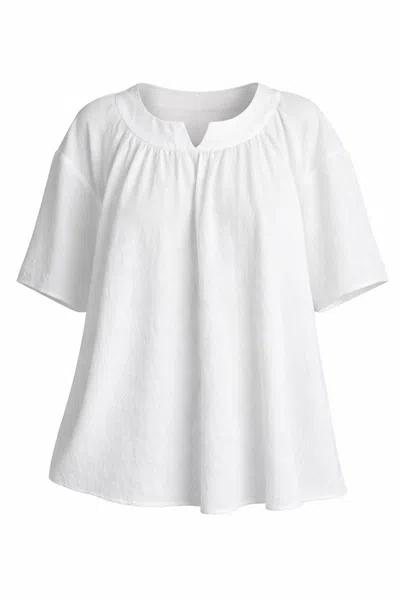 Gunda Hafner Ltd Women's White Loose Fitted Top