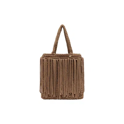 Gunes Swim Women's Brown Mocha Fringe Tote