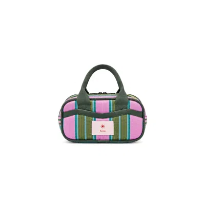 Gunes Swim Women's Green / Pink Willow Pixi Cosmetic Bag In Green/pink