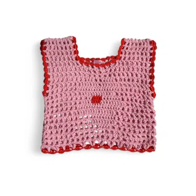 Gunes Swim Women's Pink / Purple Bubblegum Daisy Top In Pink/purple