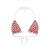 Gunes Swim Women's Raspberry Granny Square Crochet Bikini Top