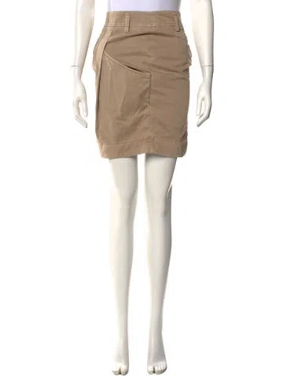 Pre-owned Gunex Mini Skirt In Neutral