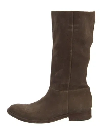 Pre-owned Gunex Suede Boots In Brown