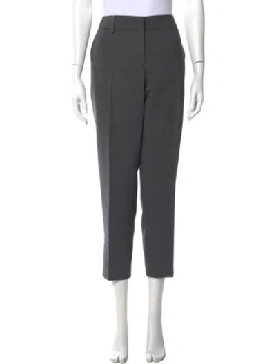 Pre-owned Gunex Virgin Wool Straight Leg Pants In Gray