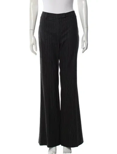 Pre-owned Gunex Virgin Wool Wide Leg Pants In Gray