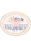 Gunia Fruit-paint Ceramic Plate In Neutrals