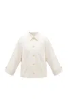 Gunia Project Kornelia Embroidered Cotton Chore Jacket In White