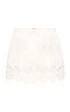 Gunia Project Yasna Embroidered Hemp Mini Skirt In White