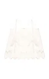 Gunia Project Yasna Embroidered Hemp Tank Top In White