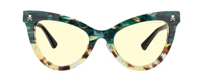 Gunnar Sandy Blue-light Block Women's Glasses, Green, Size 52