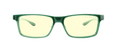 Gunnar Vertex Asian Fit Blue-light Block Men's Glasses, Green, Size 55
