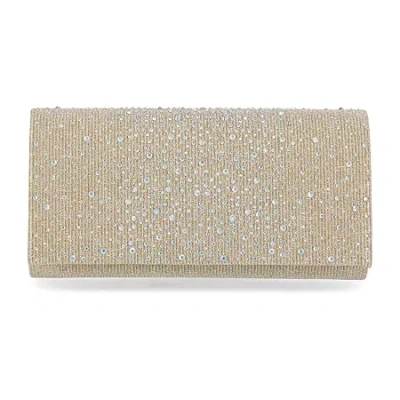 Gunne Sax By Jessica Mcclintock Chloe Scattered Stones Clutch Evening Bag In Yellow