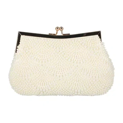 Gunne Sax By Jessica Mcclintock Gardenia Clutch In White