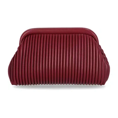 Gunne Sax By Jessica Mcclintock Violetta Pleated Clutch In Red