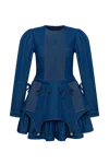 Guranda Denim Dress With Bascque Mini