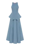 Guranda Denim Maxi Dress In Blue