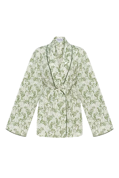 Guranda Flower Blouse In Green