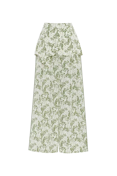 Guranda Flower Pants In Green