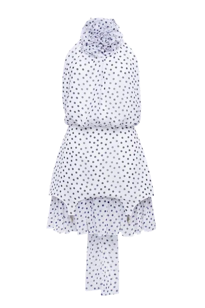 Guranda Mini Romantic Dress With Flower In White