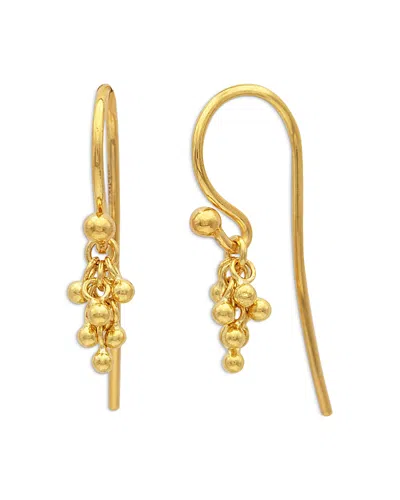 Gurhan 18k & 24k Yellow Gold Boucle Bead Cluster Drop Earrings
