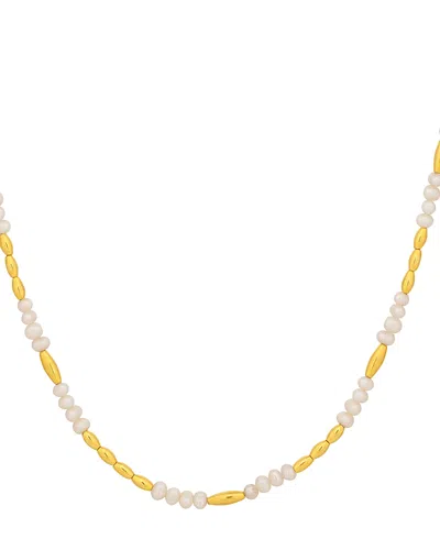 Gurhan 18k & 24k Yellow Gold Oyster Freshwater Pearl Collar Necklace, 18