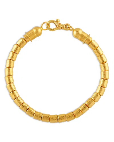 Gurhan 18k & 24k Yellow Gold Vertigo Segmented Hammer Chain Bracelet
