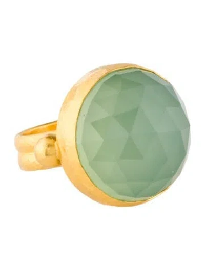 Pre-owned Gurhan 22k Chalcedony Cocktail Ring In Multi