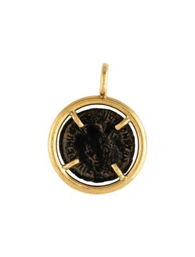Pre-owned Gurhan 22k Coin Pendant In Multicolor