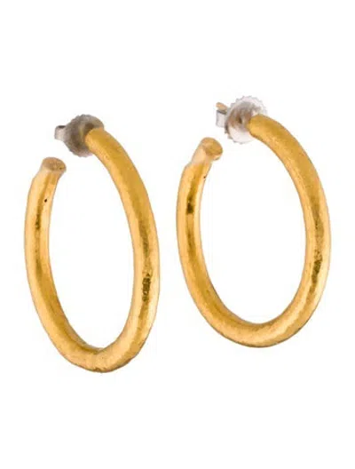 Pre-owned Gurhan 22k Hoopla Hoop Earrings In Multicolor