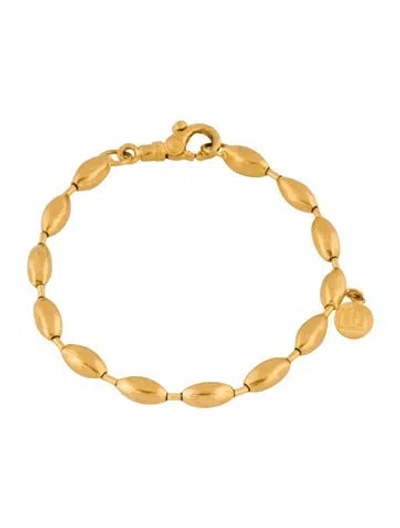 Pre-owned Gurhan 24k Bead Bracelet, 6.25" In Multi