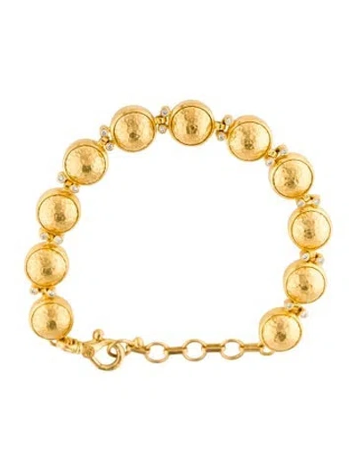 Pre-owned Gurhan 24k Diamond Amulet Bracelet, 7.5" In Multi