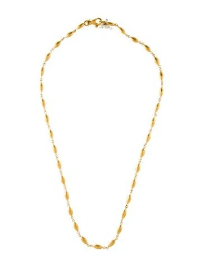 Pre-owned Gurhan 24k Diamond Chain Necklace, 19" In Multi
