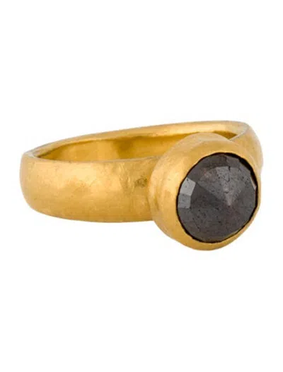 Pre-owned Gurhan 24k Diamond Cocktail Ring In Brown