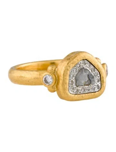 Pre-owned Gurhan 24k Diamond Cocktail Ring In Multi