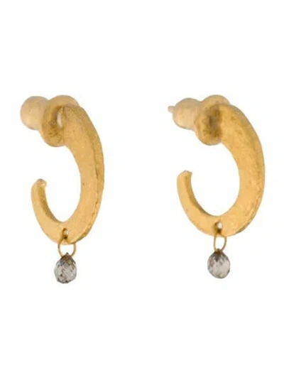 Pre-owned Gurhan 24k Diamond Dew Drop Earrings In Multi