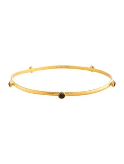 Pre-owned Gurhan 24k Diamond Skittles Bangle Bracelet, 8" In Multicolor