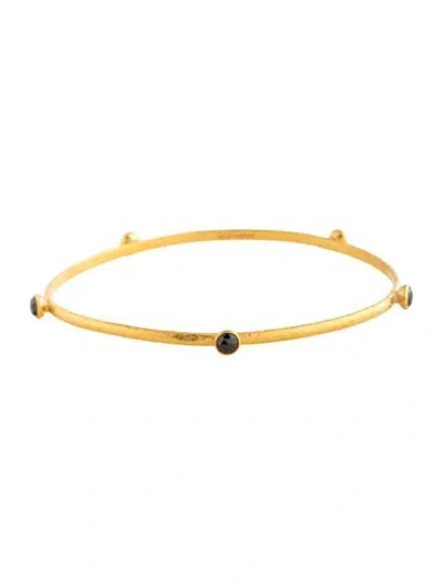 Pre-owned Gurhan 24k Diamond Skittles Bangle Bracelet, 8" In Multicolor