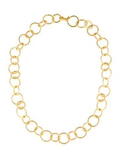 Pre-owned Gurhan 24k Hoopla Chain Necklace, 18.5" In Multi