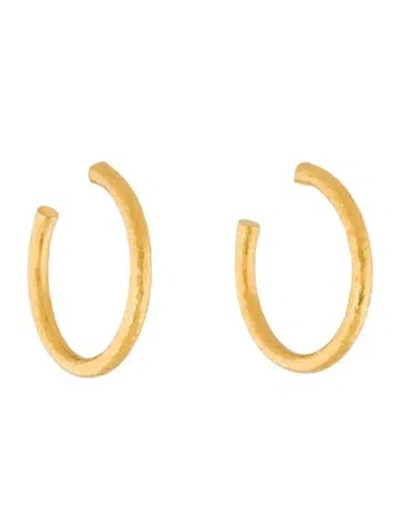 Pre-owned Gurhan 24k Hoopla Hoop Earrings In Multi
