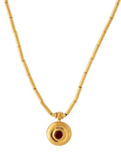 Pre-owned Gurhan 24k Spinel Pendant Necklace, 17.5" In Multicolor