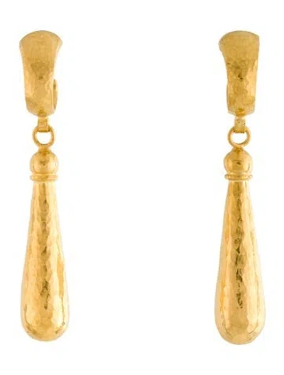 Pre-owned Gurhan 24k Teardrop Earrings In Multi