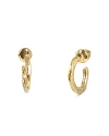 Gurhan 24k Yellow Gold Thor Hammered Hoop Earrings In Gold