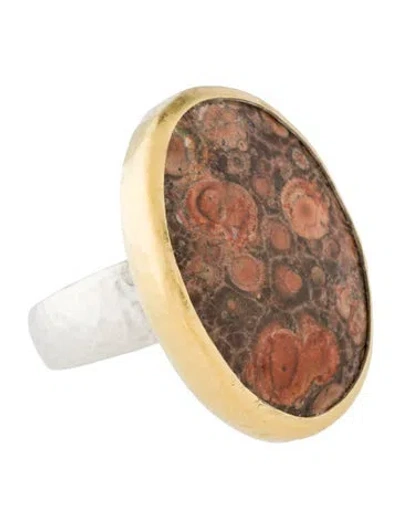 Pre-owned Gurhan Chalcedony Cocktail Ring In Multi